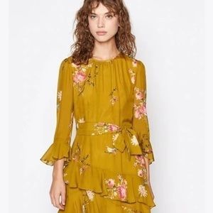Joie silk yellow dress